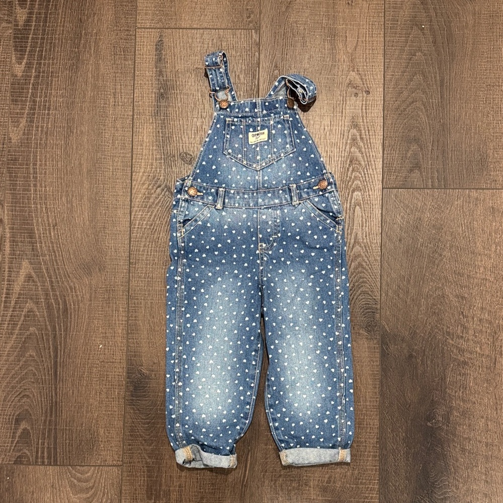 OshKosh B'gosh Blue Polka Dot Overalls